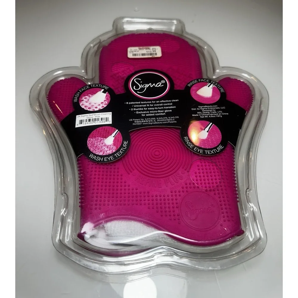 2X Sigma Spa Brush Cleaning Glove  NEW Sealed